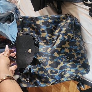 Longchamp leopard print backpack